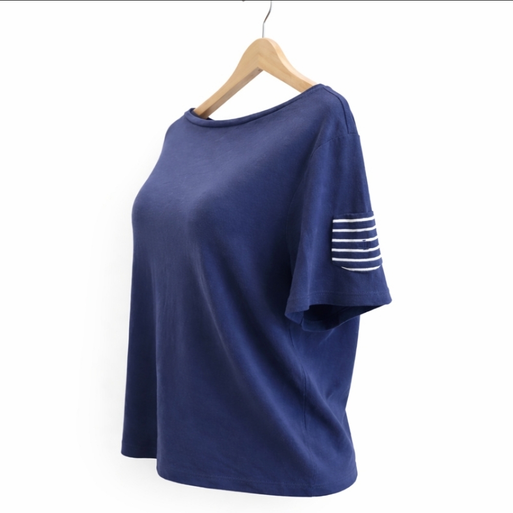 Lauren Ralph Lauren Navy Preppy Womens Top Plus Sz 3X